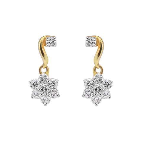 IGI Certified 1.09 Ct Round Diamond Earrings H-I VS Premium Stud Tops