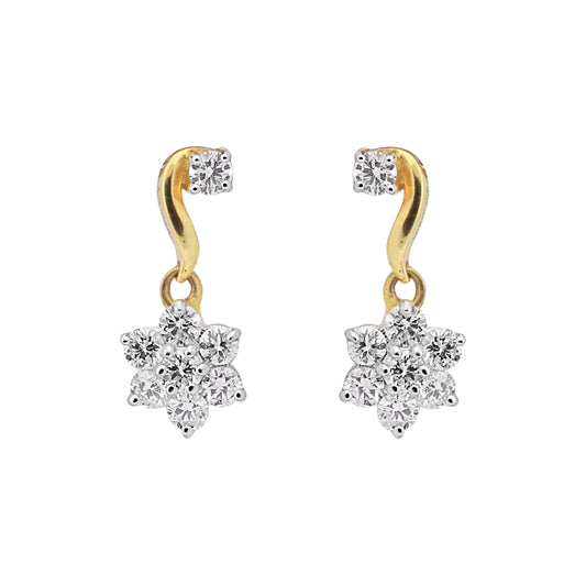 IGI Certified 1.09 Ct Round Diamond Earrings H-I VS Premium Stud Tops