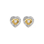 0.44 Ct Round Natural Diamond Earrings IGI Certified G-H-I SI2-I1 18K Gold Jewellery