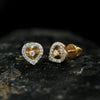 0.44 Ct Round Diamond Earrings IGI Certified G-H-I SI2-I1 18K Gold Jewellery