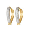 18K Yellow Gold Drop Earrings with Natural Diamond 0.60 Ct. Certified