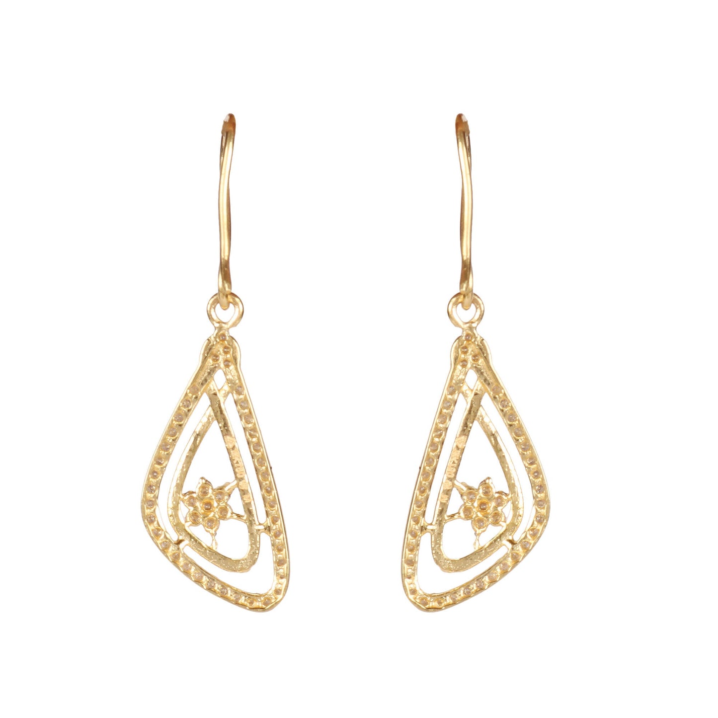 0.67 ct IGI Certified 18K Yellow Gold Stud Earrings with Natural Diamond