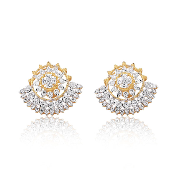 0.81 Ct IGI Certified . Natural Diamond 18KT Gold Stud Earrings gifts for Gift