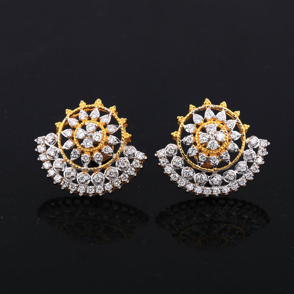 0.81 Ct IGI Certified . Natural Diamond 18KT Gold Stud Earrings gifts for Gift