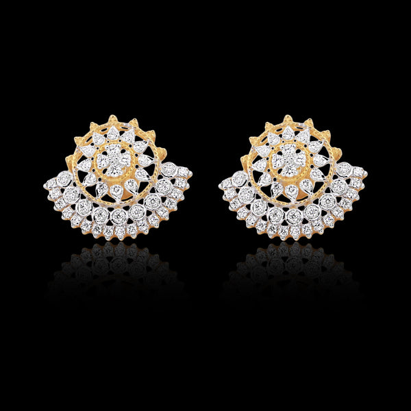 0.81 Ct IGI Certified . Natural Diamond 18KT Gold Stud Earrings gifts for Gift