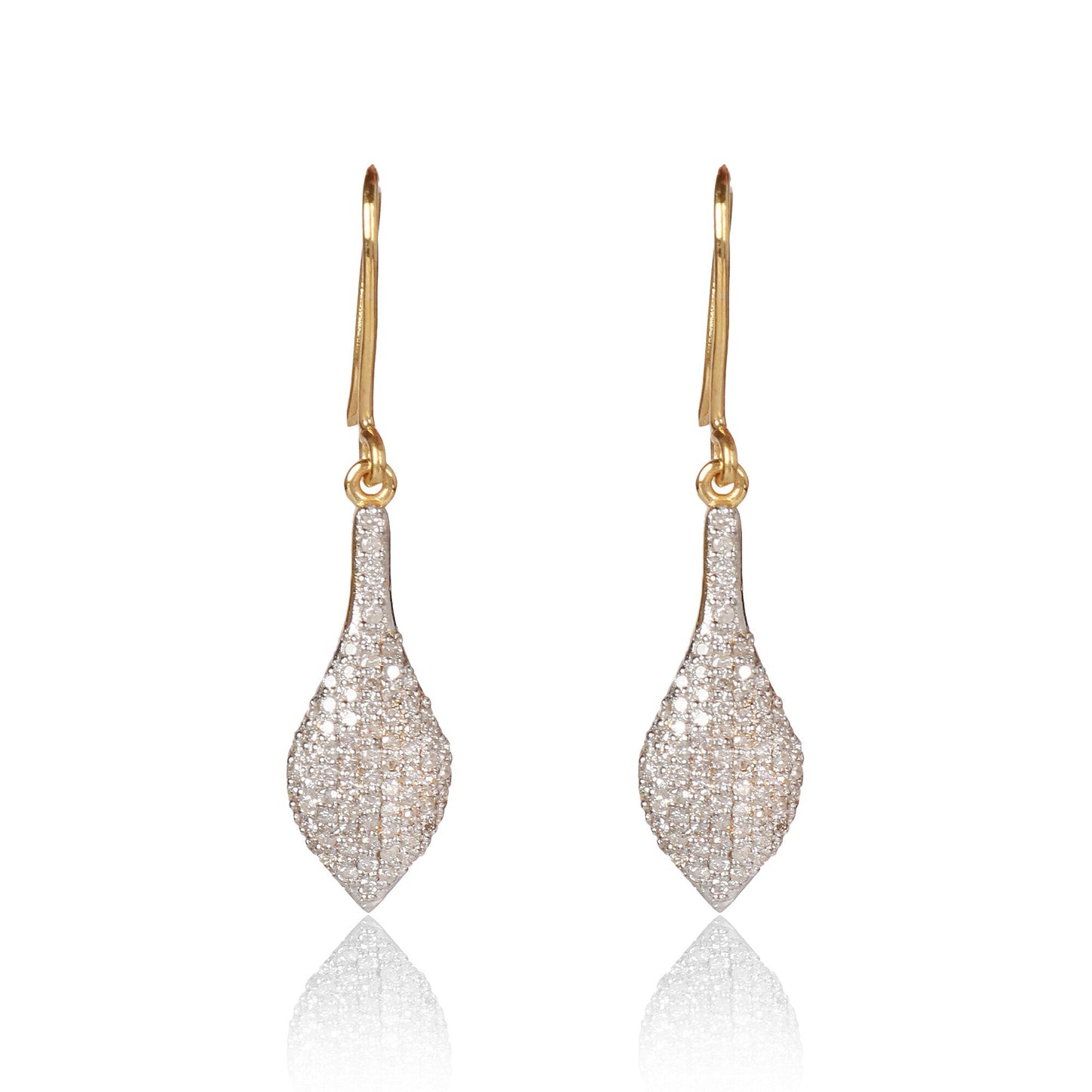 IGI Certified 0.72 Ct. Natural Diamond Earrings in 18K Gold For women