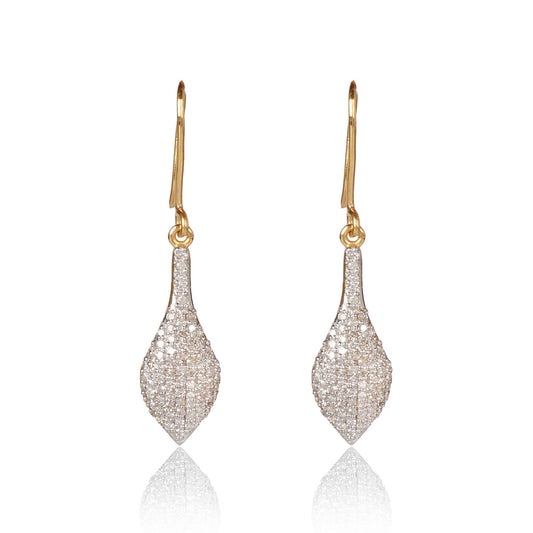 IGI Certified 0.72 Ct. Natural Diamond Earrings in 18K Gold For women