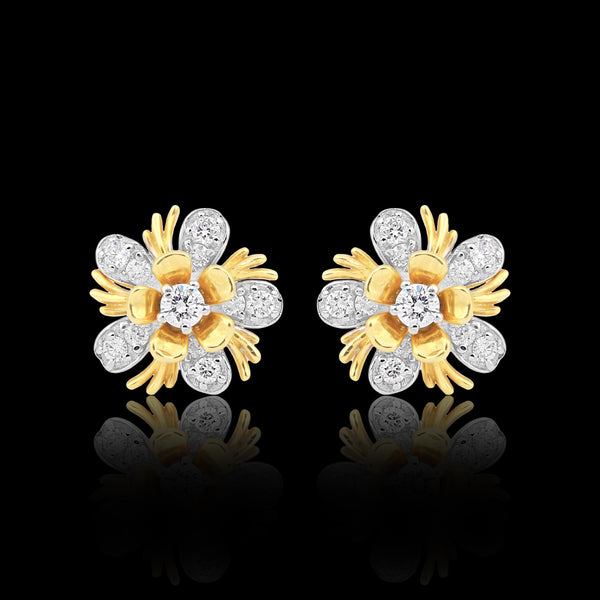 IGI Certified 0.47 Ct Diamond Stud Earrings G-H VS Brilliant Cut Tops