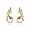 0.47 Ct Natural Diamond Stud Earrings IGI Certified G-H VS Round 18K Gold Tops