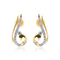 0.47 Ct Natural Diamond Stud Earrings IGI Certified G-H VS Round 18K Gold Tops