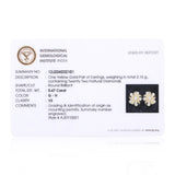 IGI Certified 0.47 Ct Diamond Stud Earrings G-H VS Brilliant Cut Tops