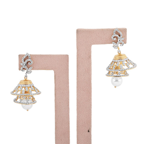 Luxury 2.67 Ct Natural Diamond Stud Earrings IGI Certified H-I VS 18K Gold
