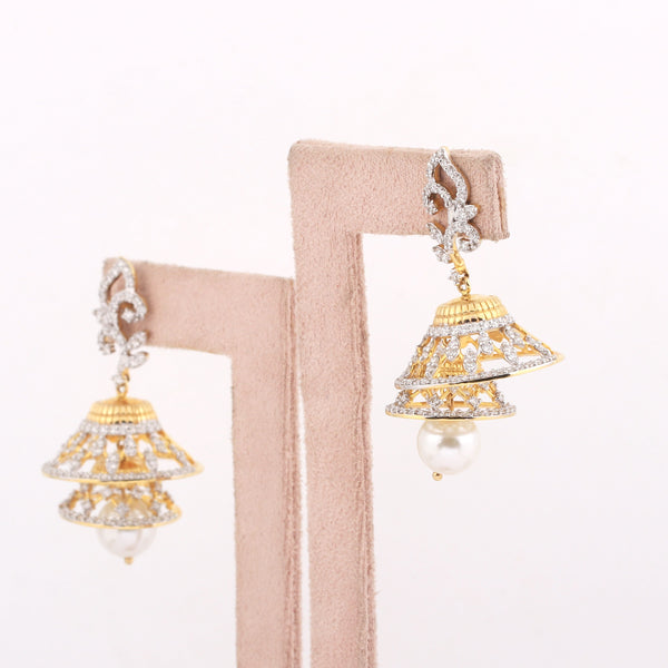 Luxury 2.67 Ct Natural Diamond Stud Earrings IGI Certified H-I VS 18K Gold