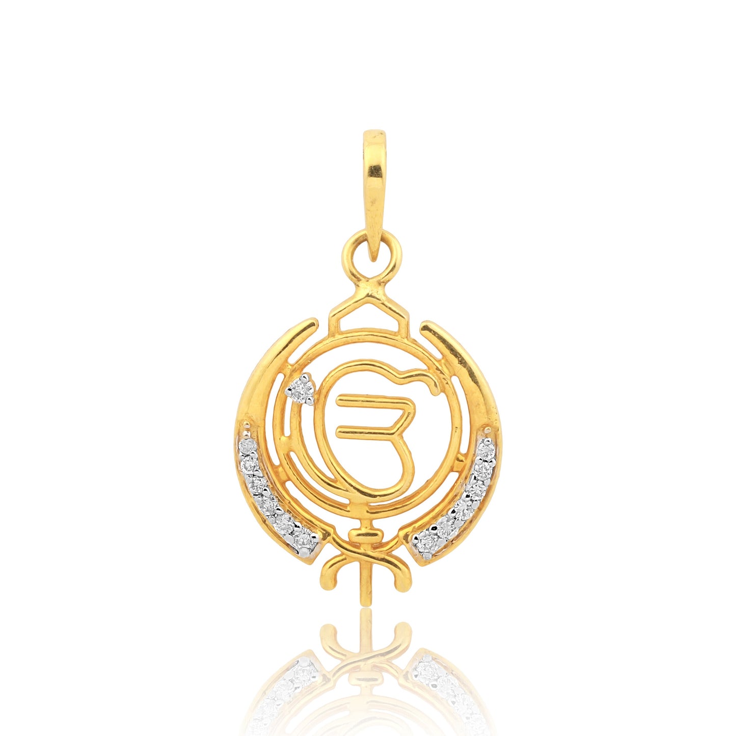 0.15 Ct IGI Certified Natural Diamond  Pendant in 18K Gold Jewellery For Women