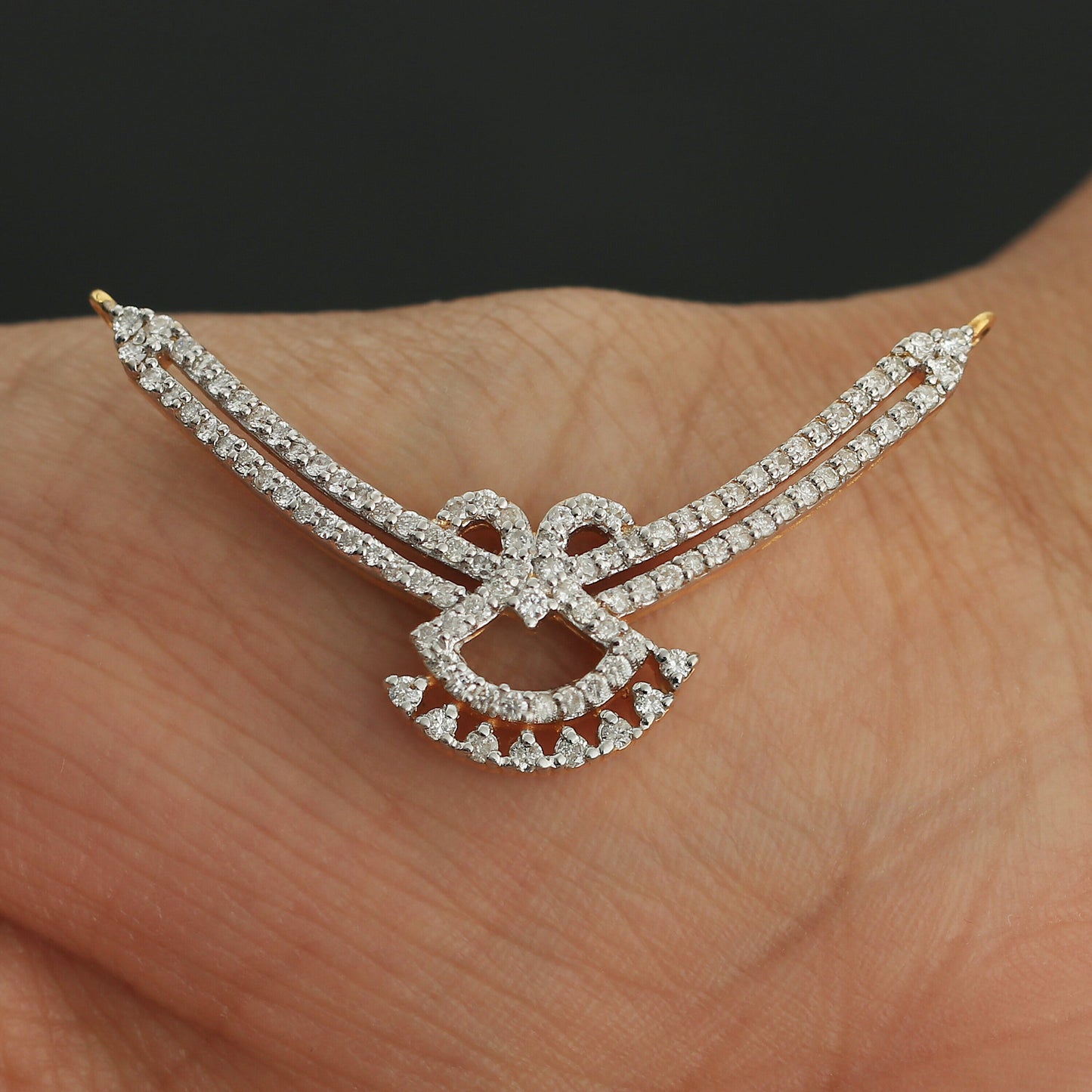 Natural IGI Certified 1.03 Ct Diamond Pendant in 18K Gold Fine Jewellery