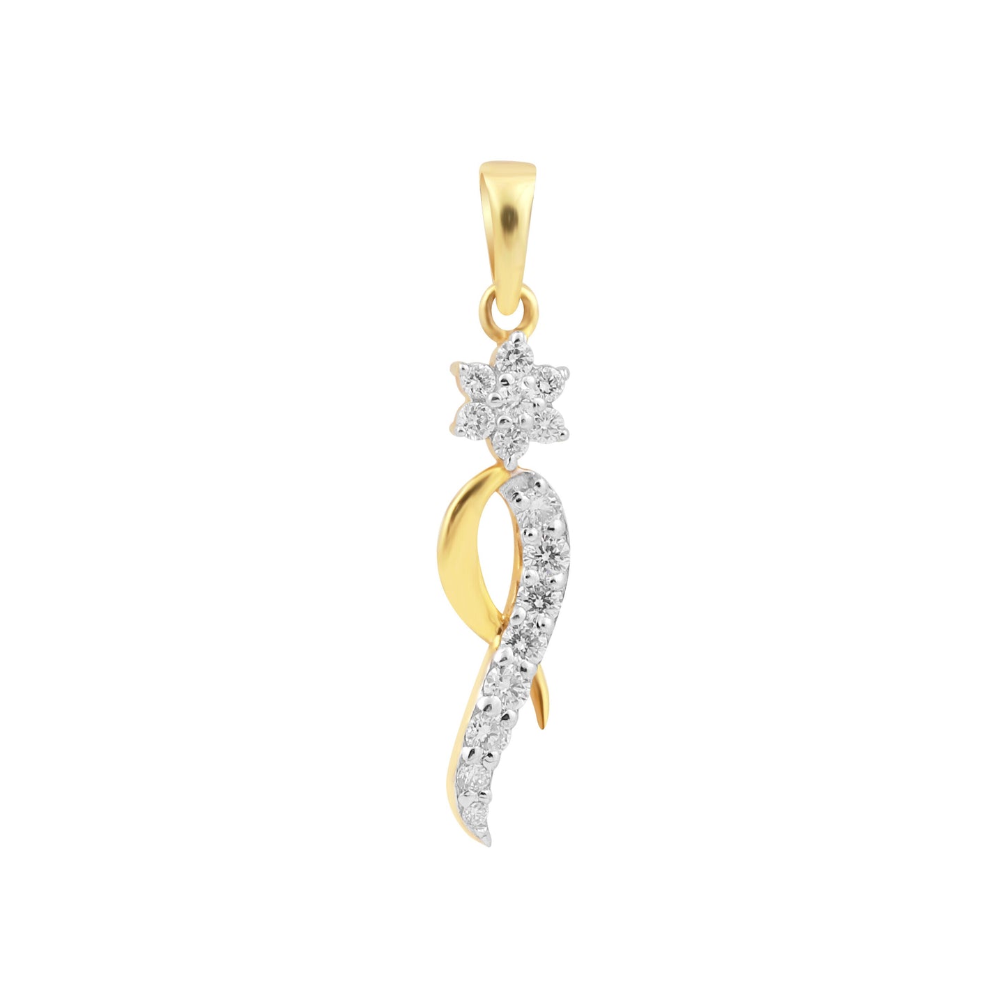 Elegant 18K Gold Pendant with 0.29 Ct IGI Certified Natural Diamond Jewellery