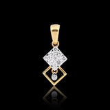 Classic 18K Gold Pendant 0.39 Ct IGI Certified Natural Diamond Jewellry - view 3