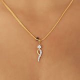 Elegant 18K Gold Pendant with 0.29 Ct IGI Certified Natural Diamond Jewellery - view 2