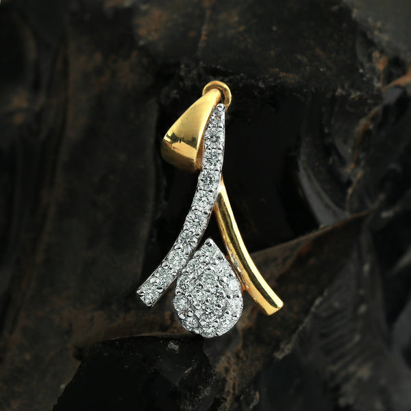 Luxury 0.28 Ct Natural Diamond Pendant IGI Certified in 18K Gold Jewellry - view 2