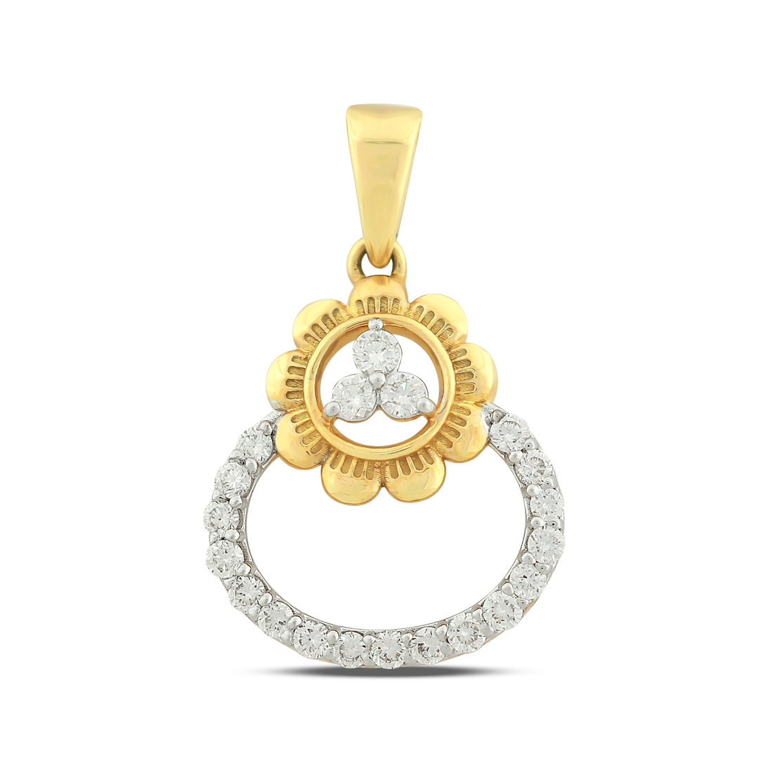 0.38 Ct IGI Certified Natural Diamond Pendant in 18K Gold Jewellery for Women