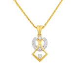 0.19 Ct IGI Certified Natural Diamond Necklace Pendant in 18K Gold