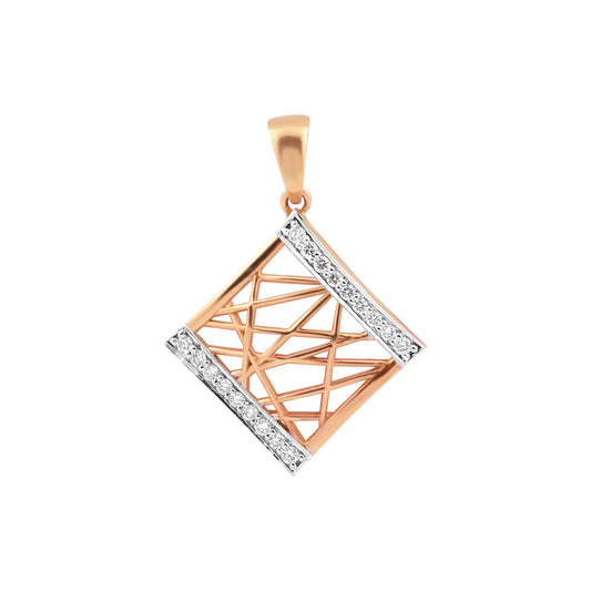 IGI Certified 0.20 Ct Natural Diamond Pendant in 18K Gold  for Women