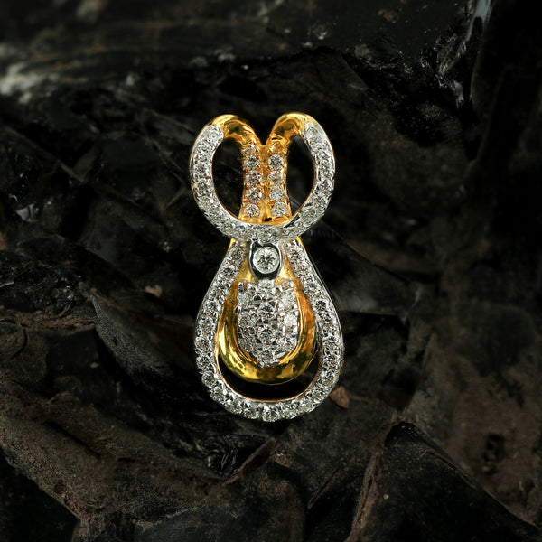 0.40 Ct IGI Certified Natural Diamond Pendant in 18K Gold Engagement Jewellery - view 2