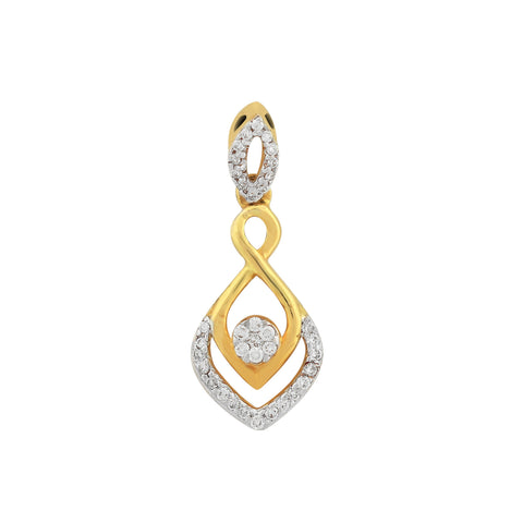 Special Occasion Pendant 0.21 Ct IGI Certified Natural Diamond in 18K Gold