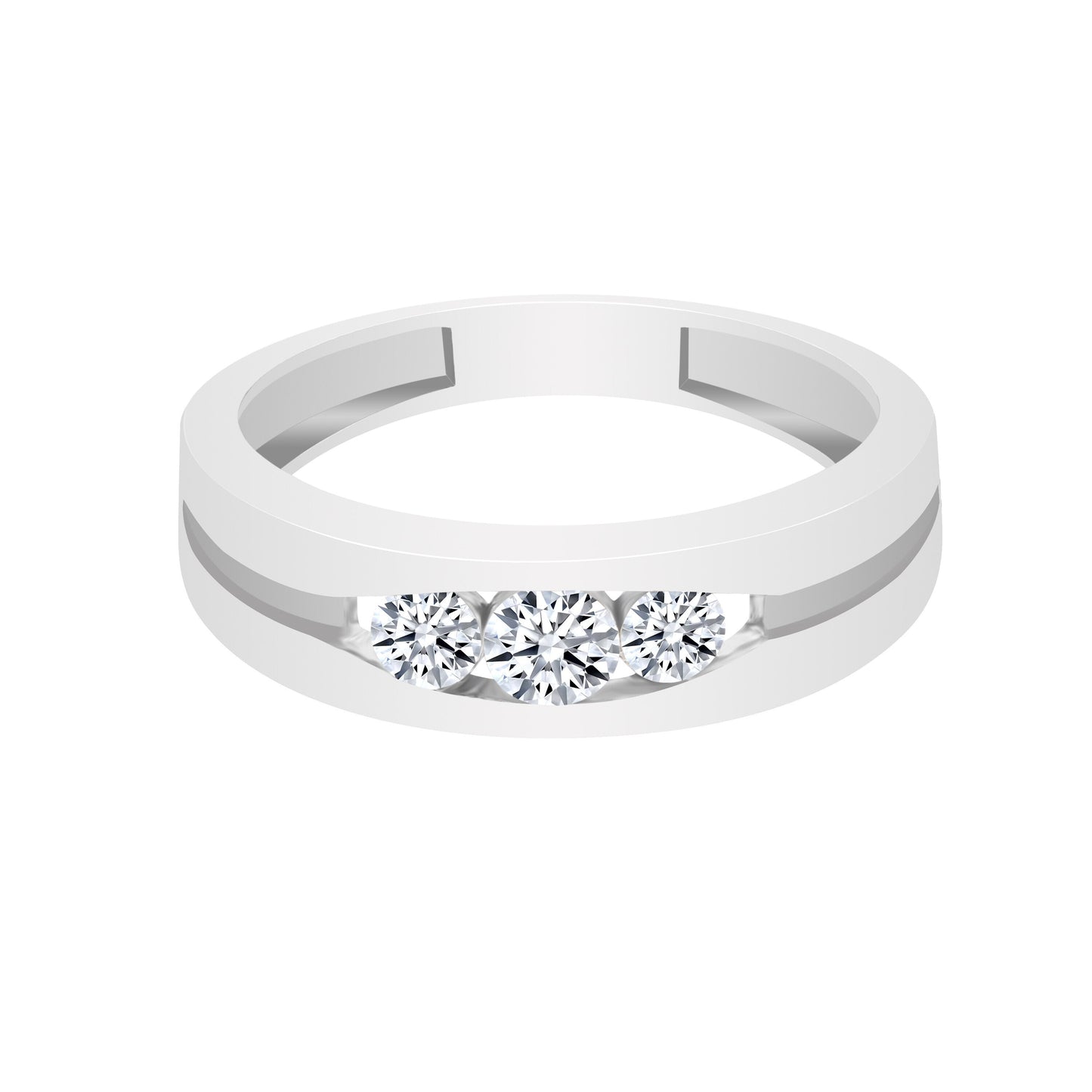 0.50 Ct Natural Diamond Ring 18K Gold IGI Certified H-I Color SI2-I1 Clarity