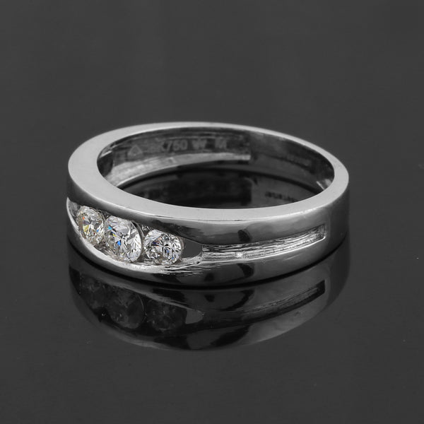 0.50 Ct Natural Diamond Ring 18K Gold IGI Certified H-I Color SI2-I1 Clarity