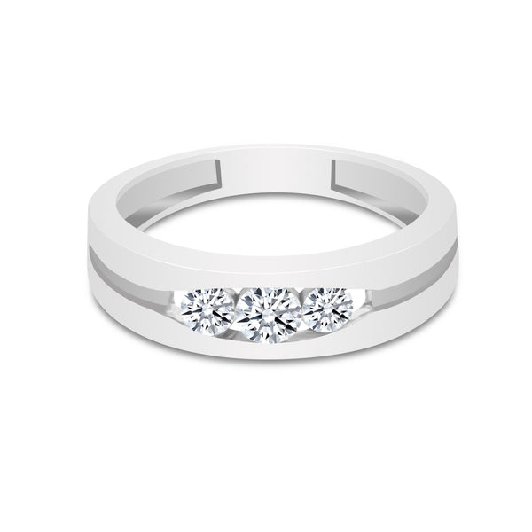 0.50 Ct Natural Diamond Ring 18K Gold IGI Certified H-I Color SI2-I1 Clarity