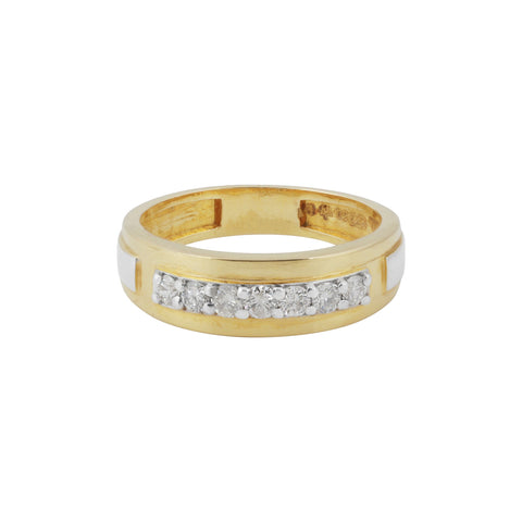IGI Certified 0.46 Ct Diamond Ring for Men 18K Gold H-I SI2-I1 Stylish Ring