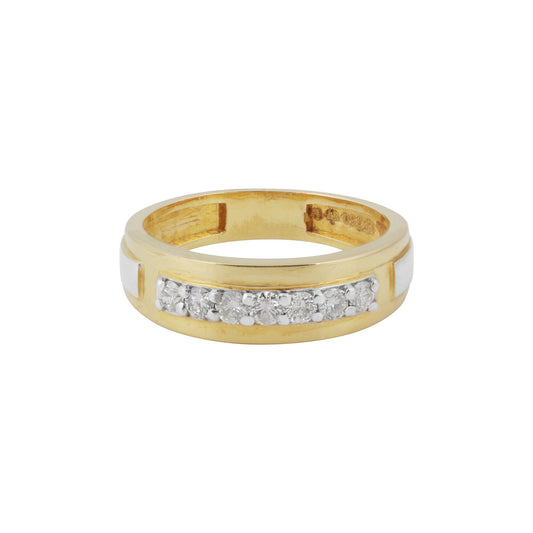 IGI Certified 0.46 Ct Diamond Ring for Men 18K Gold H-I SI2-I1 Stylish Ring