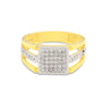 Premium Men's Diamond Ring 0.49 Ct 18K Gold IGI Certified H-I SI Statement Ring