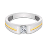 IGI Certified Diamond Gents Ring 0.30 Ct 18K Gold L-M SI Elegant Men's Jewellery
