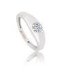 0.50 Ct Natural Diamond Gents Ring 18K Gold IGI Certified J-K Color I1 Clarity
