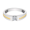 IGI Certified Diamond Gents Ring 0.30 Ct 18K Gold L-M SI Elegant Men's Jewellery