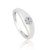 0.50 Ct Natural Diamond Gents Ring 18K Gold IGI Certified J-K Color I1 Clarity