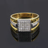 Premium Men's Diamond Ring 0.49 Ct 18K Gold IGI Certified H-I SI Statement Ring