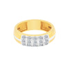 0.35 Ct Diamond Men's Ring 18K Gold IGI Certified H-I I1 Natural Diamond Ring