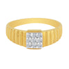 Natural Diamond Gents Ring 0.19 Ct 18K Gold IGI Certified H-I SI Men's Ring