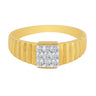 0.19ct Natural Diamond Men's Ring in 18kt Yellow Gold