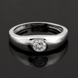 0.50 Ct Natural Diamond Gents Ring 18K Gold IGI Certified J-K Color I1 Clarity
