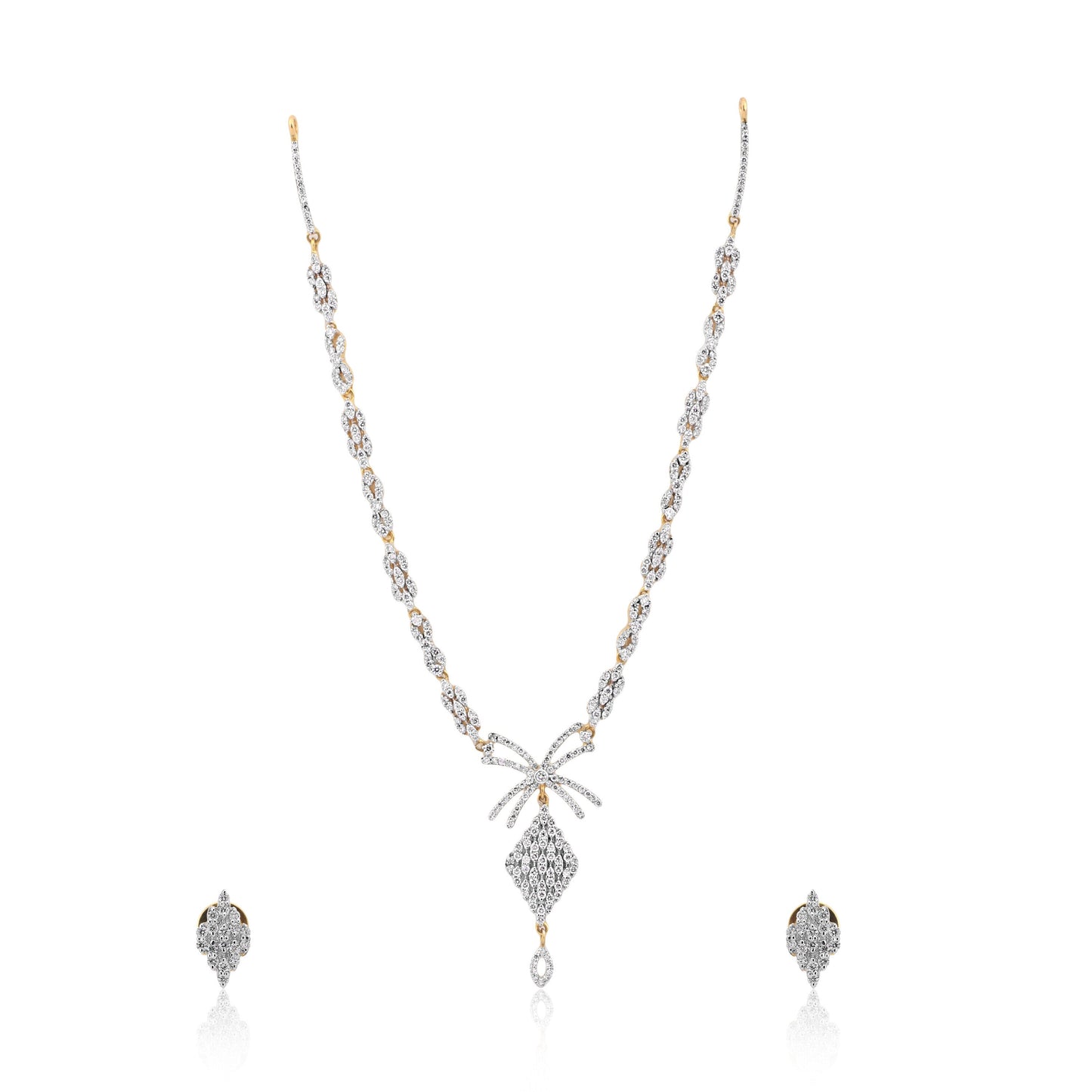 2.56 Ct Genuine Diamond Set IGI Certified 18K Gold H-I VS Women Jewellery