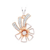 IGI Certified 0.56 Ct Natural Diamond Pendant Set 18K Gold Jewellery for Women - view 3