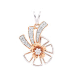 IGI Certified 0.56 Ct Natural Diamond Pendant Set 18K Gold Jewellery for Women - view 3