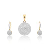 IGI Diamond Pendant Necklace Set 2.35 Ct G-H 18k Gold Natural Diamond Jewellery
