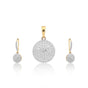 IGI Diamond Pendant Necklace Set 2.35 Ct G-H 18k Gold Natural Diamond Jewellery