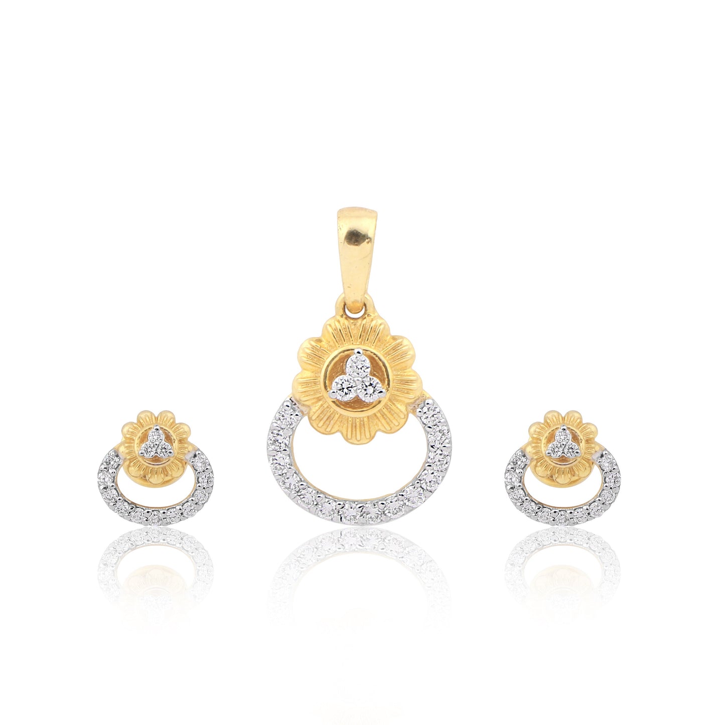 IGI Certified 0.62 Ct Diamond Pendant Set G-H VS 18K Gold for Women Fine Jewellery
