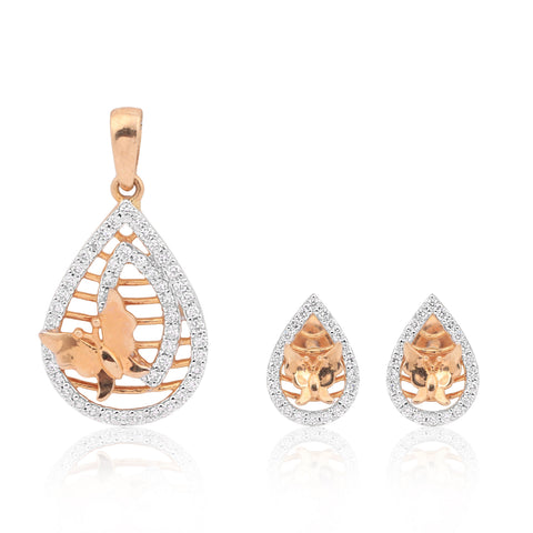 IGI Certified Diamond Pendant 2.00 ct 18K Gold Necklace Engagement Gift